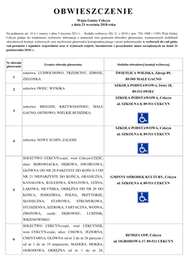 Cekcyn Z Dnia 21 Września 2018 Roku