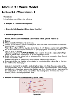 Module 3 : Wave Model