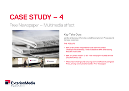 CASE STUDY – 4 Free Newspaper – Multimedia Effect