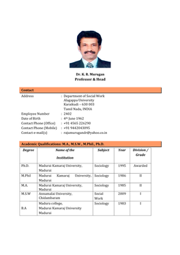 1. DSW Dr. Krmurugan 07-04-2017