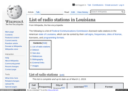 List of Radio Stations in Louisiana