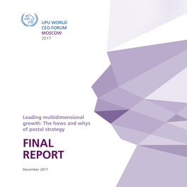 2017 UPU World CEO Forum Final Report