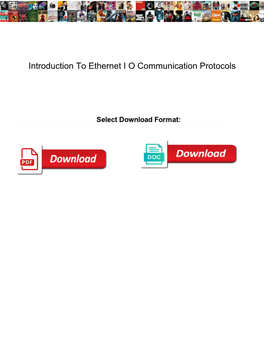 Introduction to Ethernet IO Communication Protocols