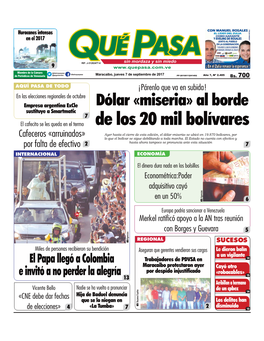 De Los 20 Mil Bolívares