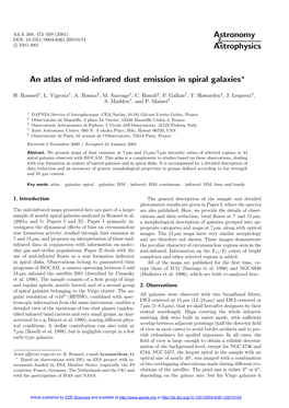 An Atlas of Mid-Infrared Dust Emission in Spiral Galaxies?