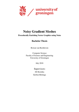 Noisy Gradient Meshes Procedurally Enriching Vector Graphics Using Noise