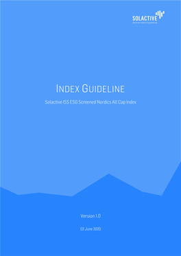 Index Guideline