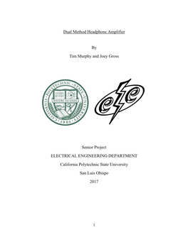 Dual Method Headphone Amplifier by Tim Murphy and Joey Gross Senior