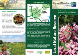 Purwell Meadows Leaflet