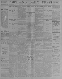 Portland Daily Press: August 6, 1900