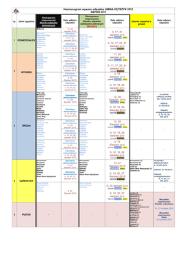 Harmonogram Wywozu Odpadów GMINA KĘTRZYN 2015 3, 17, 31