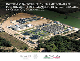 Inventario Nacional De Plantas Municipales De Potabilización Y De Tratamiento De Aguas Residuales En Operación, Diciembre 2012