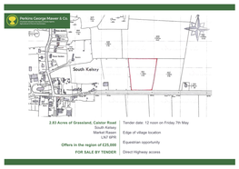 Freehold Grassland, South Kelsey, Lincolnshire – 2.83 Acres