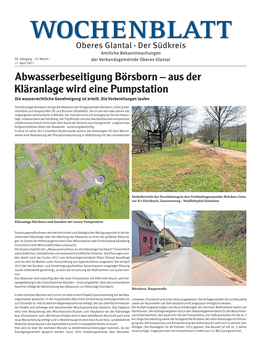 Abwasserbeseitigung Börsborn – Aus Der Kläranlage Wird Eine Pumpstation Die Wasserrechtliche Genehmigung Ist Erteilt