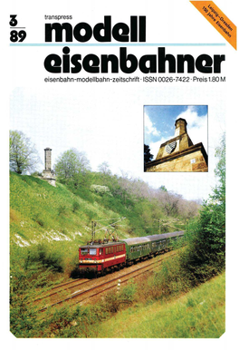 Eisenbahn-Modellbahn-Zeitschrift · ISSN 0026-7422 ·Preis 1.80 M Alsan Bahn Mosaik