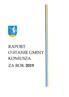 Raport O Stanie Gminy Koniusza Za Rok 2019