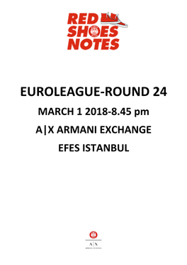 Milano-Efes Game Notes