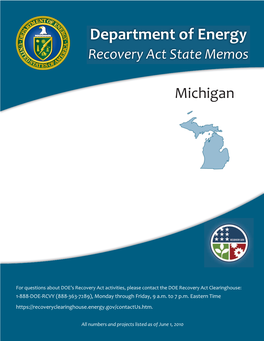 Michigan Recovery Act State Memo