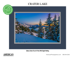 Crater Lake Riend F L N Y E E