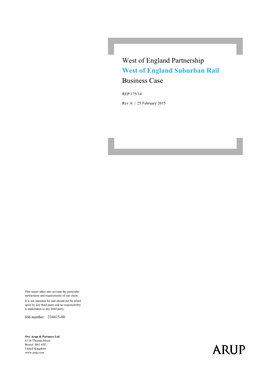 West of England Partnership West of England Suburban Rail Business Case