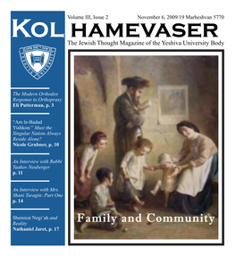 Kol Hamevaser 3.2-Family-And-Community Nov2009.Pdf (814.7Kb)