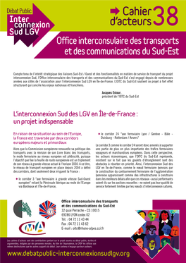 L'interconnexion Sud Des LGV En Île-De-France : Un Projet Indispensable