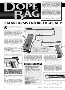 Safari Arms Enforcer .45 Acp