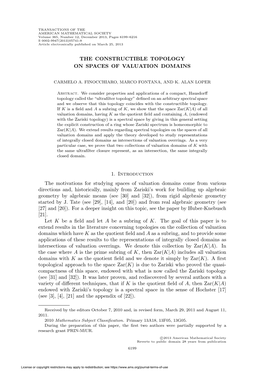 The Constructible Topology on Spaces of Valuation Domains