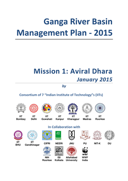 Ganga River Basin Management Plan - 2015