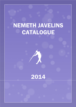 Nemeth Javelins Catalogue 2014
