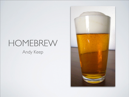 Homebrew Beer