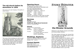 Guide to the Minster Grounds