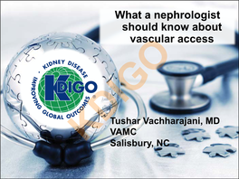 What a Nephrologist Should Know About Vascular Access