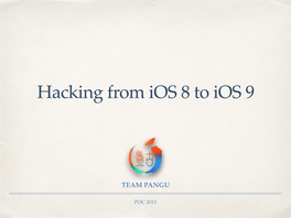 Hacking from Ios 8 to Ios 9