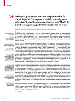 Ombitasvir, Paritaprevir, and Ritonavir Plus Ribavirin