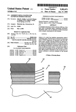 United States Patent (19) 11) Patent Number: 5,382,471 Arledge Et Al