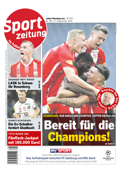 Bereit Für Die Champions!