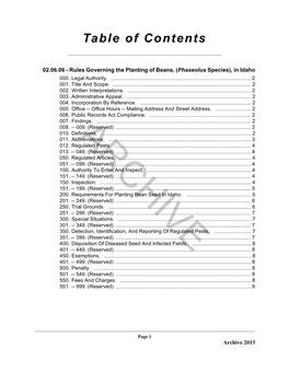 02.06.06, Rules Governing the Planting of Beans, (Phaseolus Species)