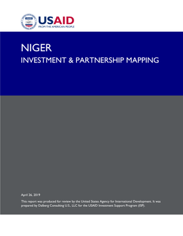 Niger Investment & Partnership Mapping