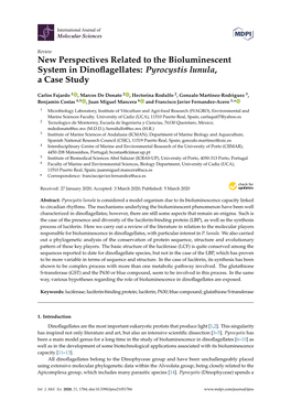 Pyrocystis Lunula, a Case Study