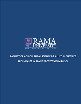 Faculty of Agricultural Sciences & Allied Industries