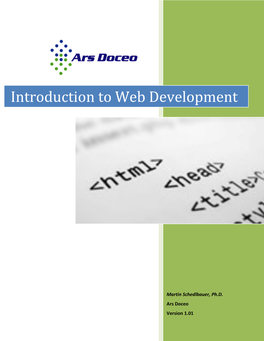 Schedlbauer, Martin (2015). Introduction to Web Development