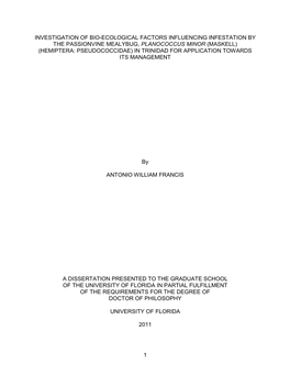 University of Florida Thesis Or Dissertation Formatting Template