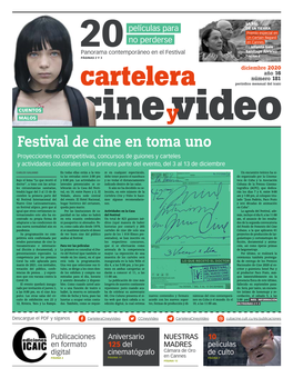 Cartelera Periódico Mensual Del Icaic