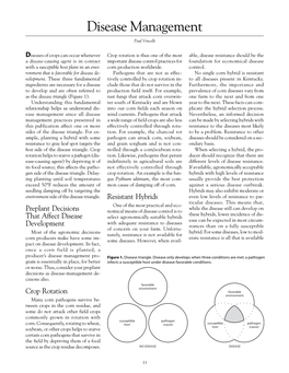 Id-139: Disease Management