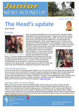 The Head's Update