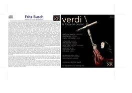 Fritz Busch PACO 174 Verdi: La Forza Del Desti Na