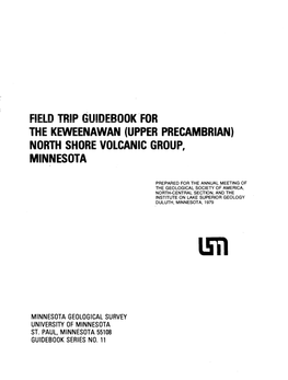 For the Keweenawan (Upper Precambrian) North Shore Volcanic Group, Minnesota