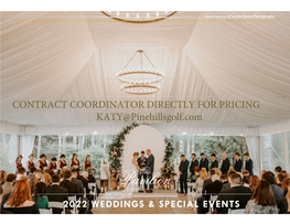 2022 Wedding Packages