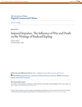 The Influence of War and Death on the Writings of Rudyard Kipling